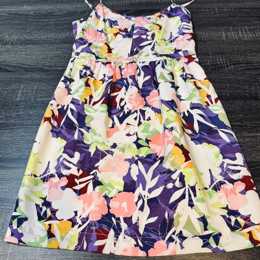 NWT J.Crew Floral Cami Spaghetti Strap Mini Sundress MultiColor Pocket Size 8‎ - Picture 5 of 12